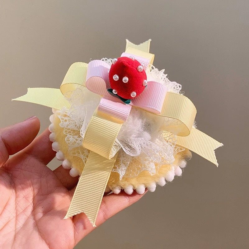 Cherry Cake Style Lace Hair Clip