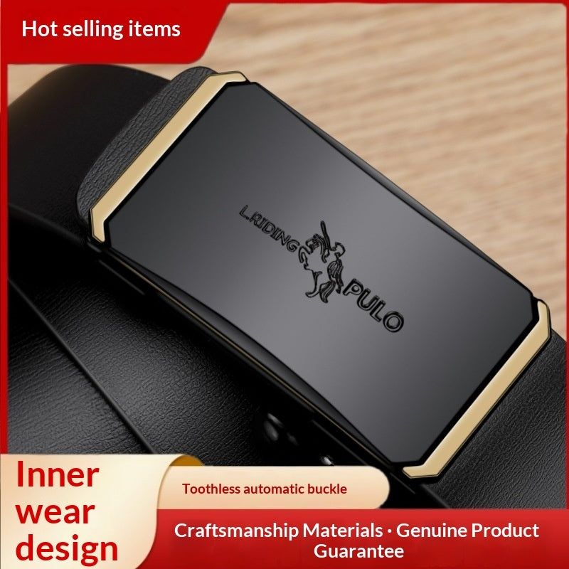 Automatic Buckle Trendy Business All-match Belt High-end Pants Belt