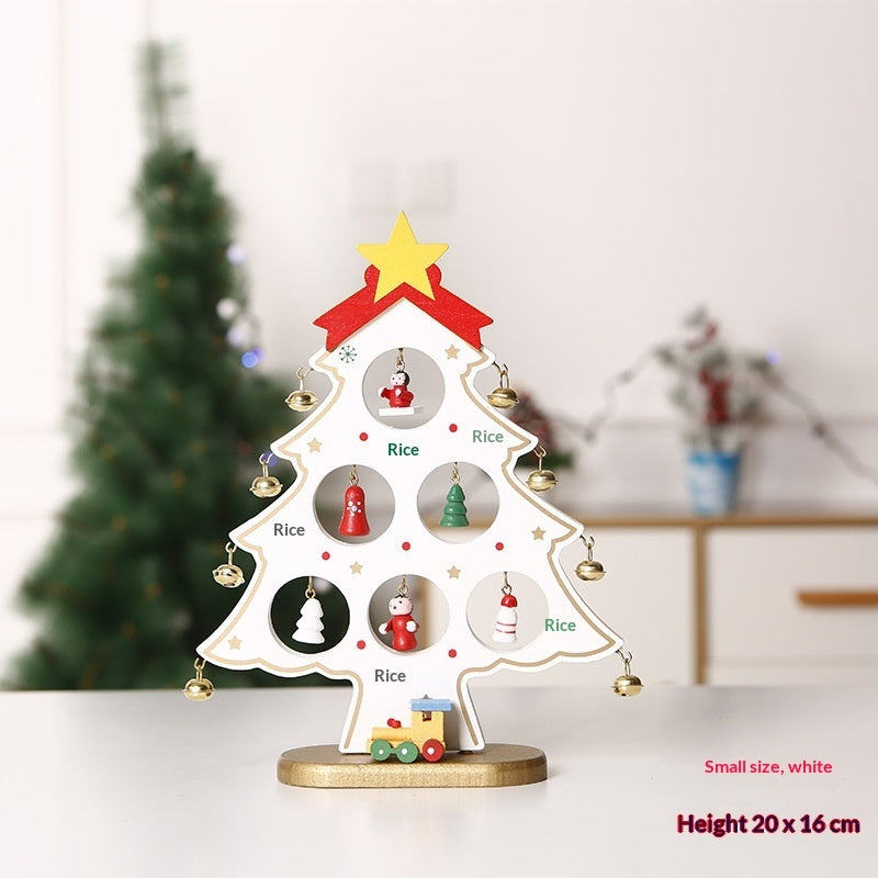 Wooden Mini Tabletop Christmas Decorations