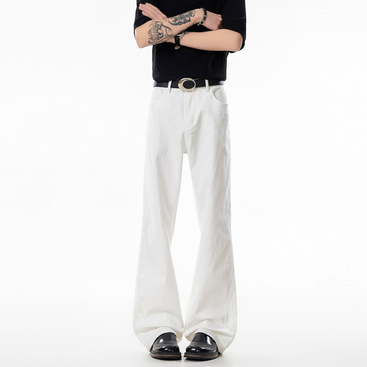 Mens Casual Versatile Straight-leg Jeans