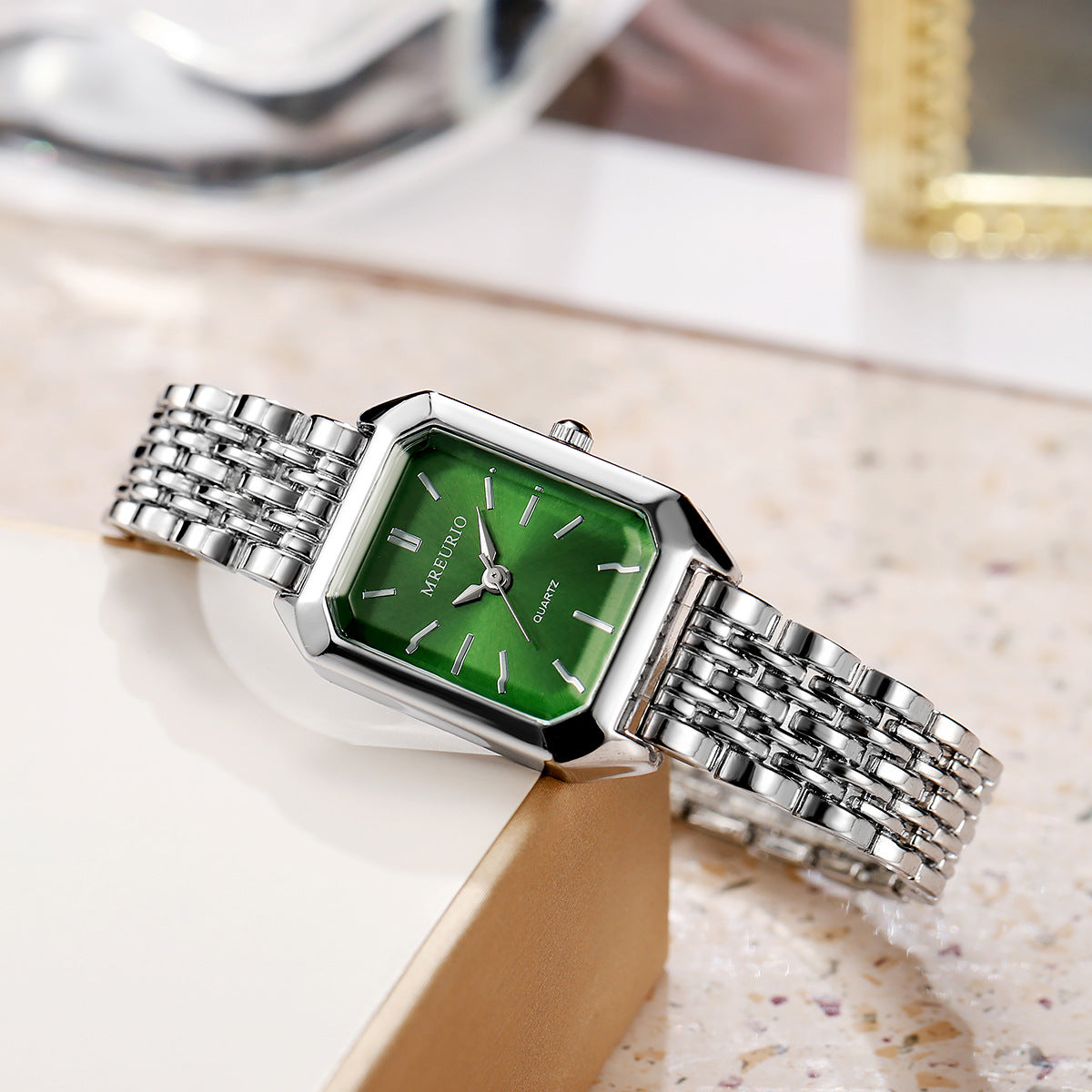 Square Ladies' Steel-band Watch