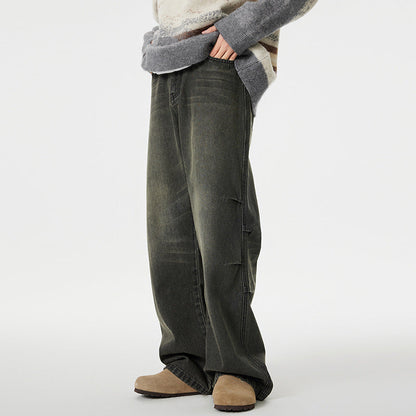 Men's American Retro Washed Jeans Men
