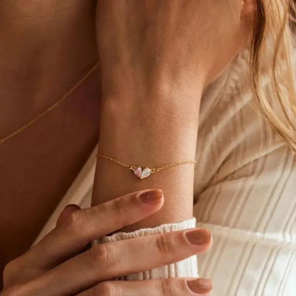 Fashion Korean-style Copper-diamond-set Drop Bracelet