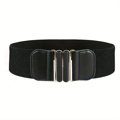 Elegant Retro Metal Buckle Belt Women