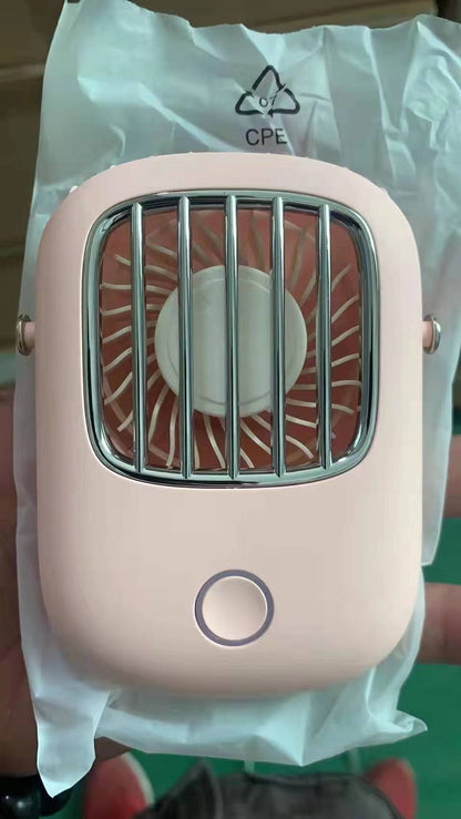 Mini Neck Fan USB Rechargeable Silent Air Cooler