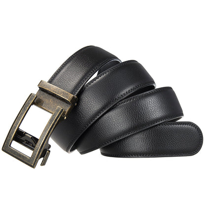 Antique Cowhide Men's Leather Casual Business Belt