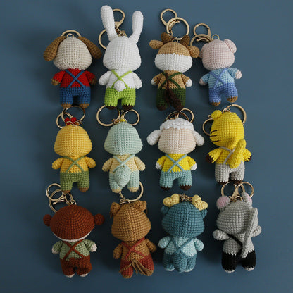 Twelve Zodiac Animal Doll Pendants For Suspenders