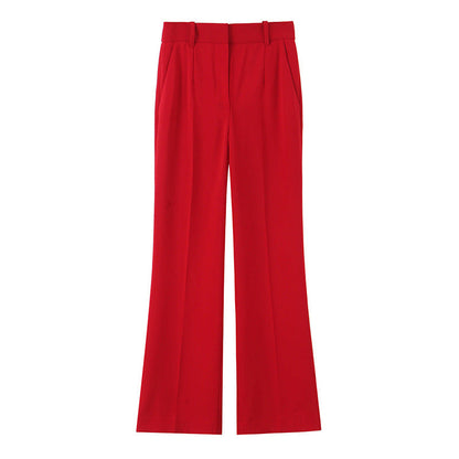 Two-piece Set Belt And Flared Trousers