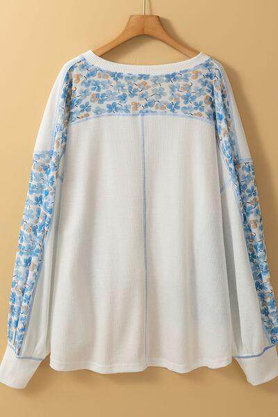 High-Low V-Neck Long Sleeve Blouse for Women Stylish Wear