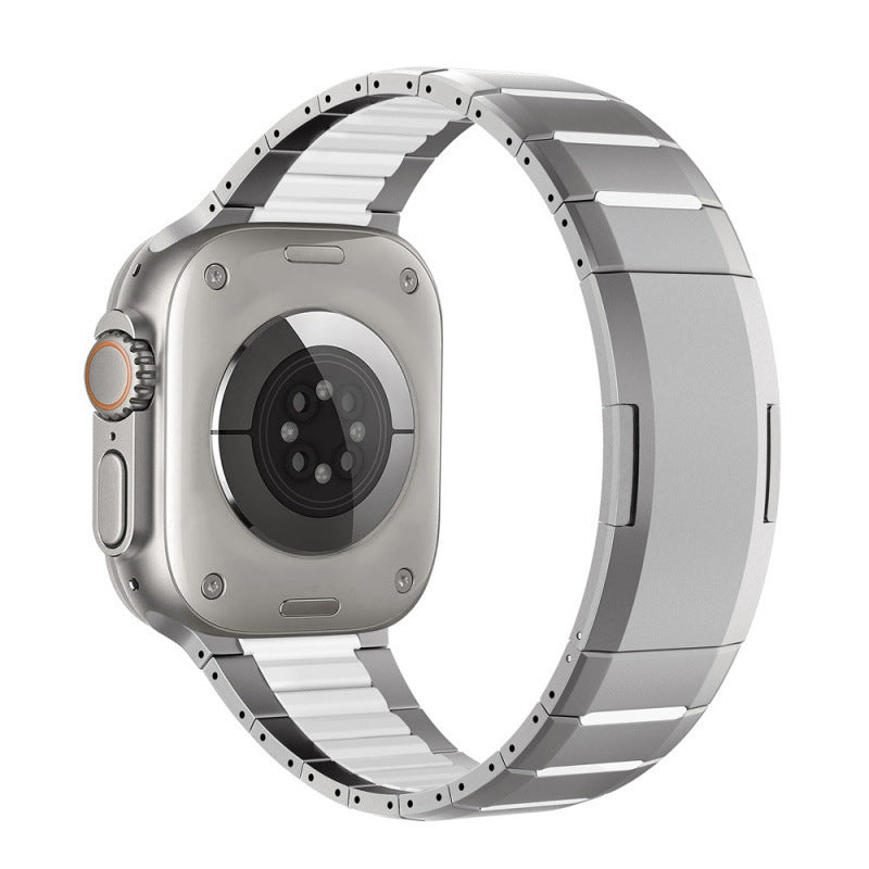 Watch Stainless Steel Band Sports Wristband Curved Two-tone