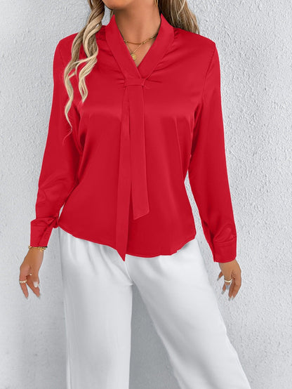 Women's Summer Satin Blouse