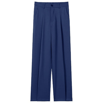 Men's Casual Draped Straight Suit Pants