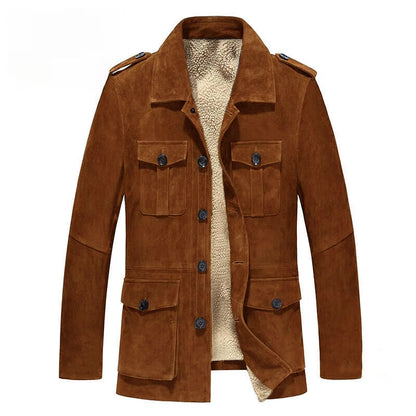 Men's Coat Shearling Fleece Faux Fur Jacket