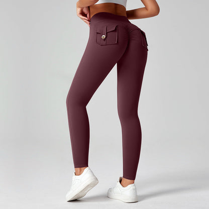 Fitness Yoga Pants For Women High-waisted Butt-lifting Stretchy Form-fitting Workout Tights