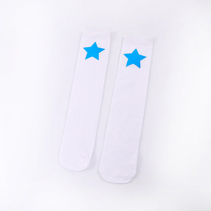 Five-pointed Star Middle Tube Children Over Knee Socks