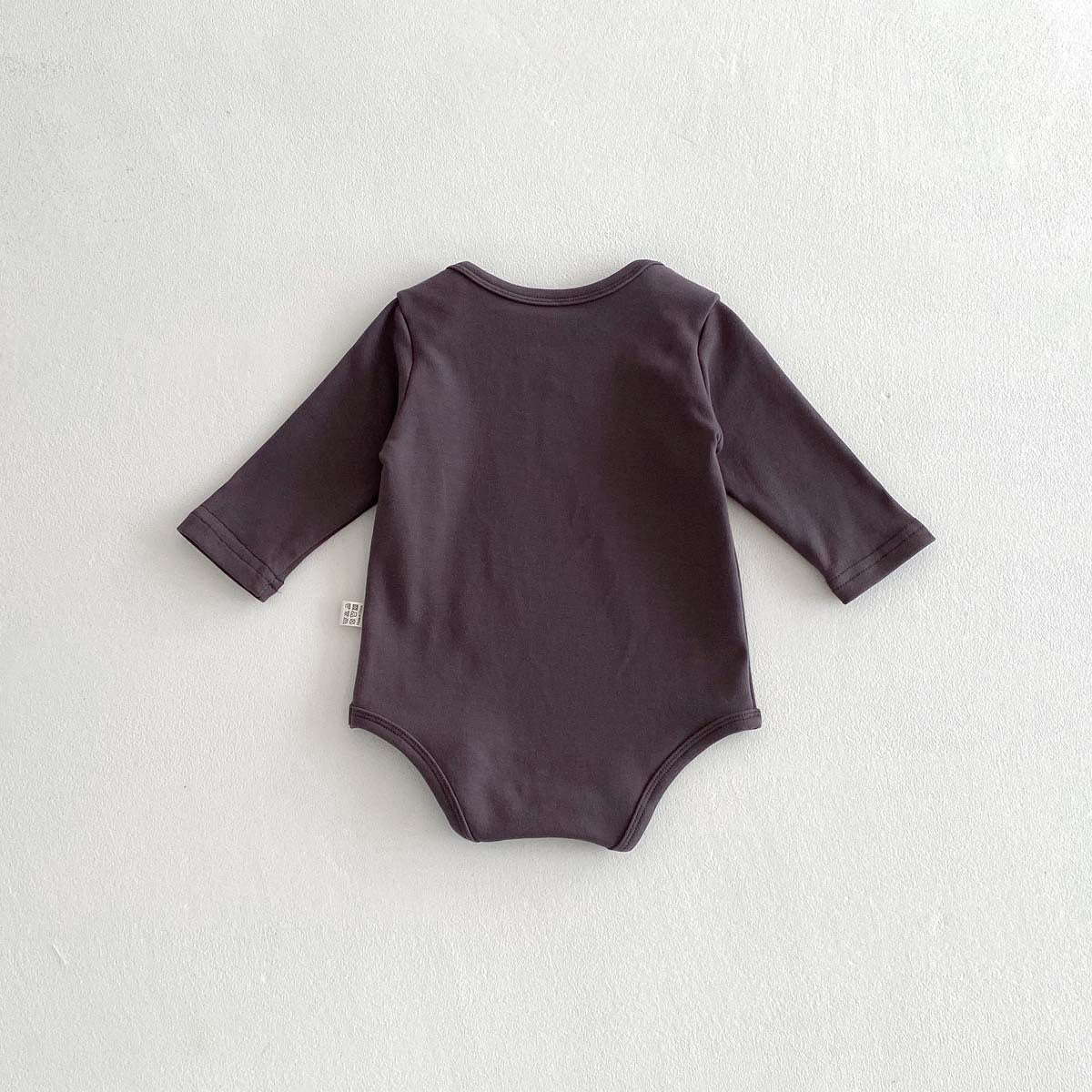 Newborn Clothes Baby Spring And Autumn Solid Color Long Sleeve Butt Wrap Clothes