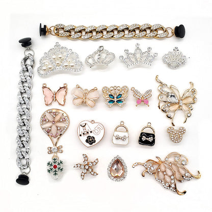 New 20pcs Jewelry Crystal Diamond Shoe Accessories