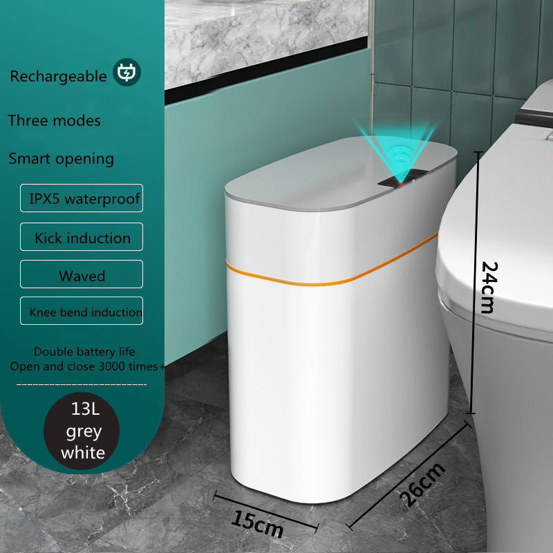Smart Trash Can with Lid Automatic Induction