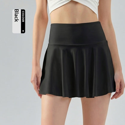 Womens Short Skirt High Waist Tummy-control Anti-exposure