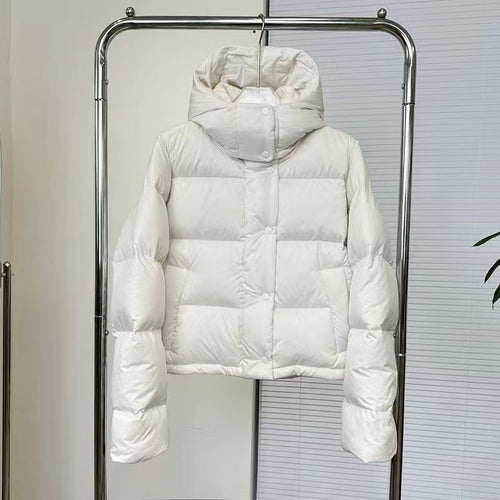 Womens Warm Hooded Down Jacket