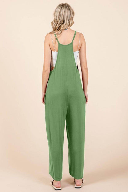 Culture Code Full Size Sleeveless Wide Leg Jumpsuit