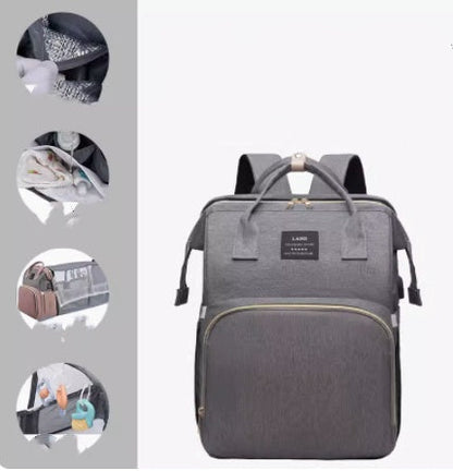 Multifunctional Folding Crib Large Capacity Backpack