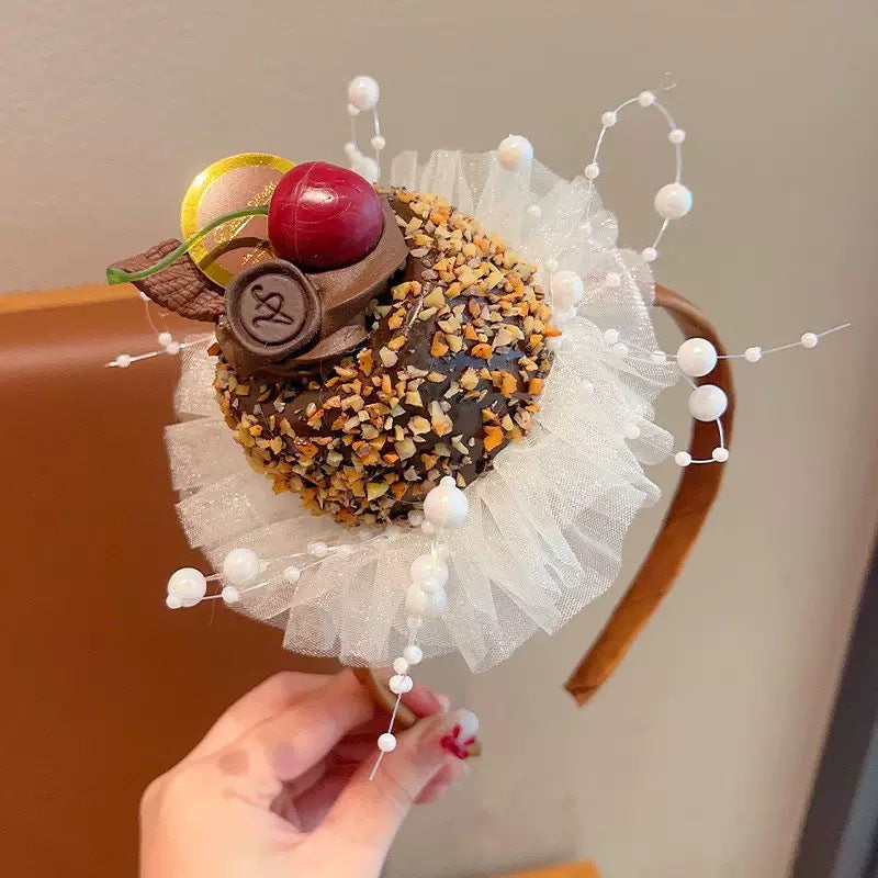 Cherry Cake Style Lace Hair Clip