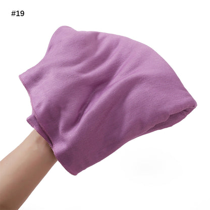 Solid-color Large-size Modal Sweatband Single-color Mercerized Cotton Turban Headscarf