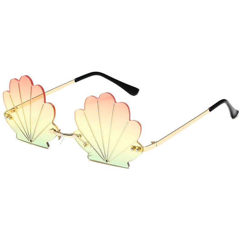 Frameless Shell Glasses Ball Funny Sunglasses