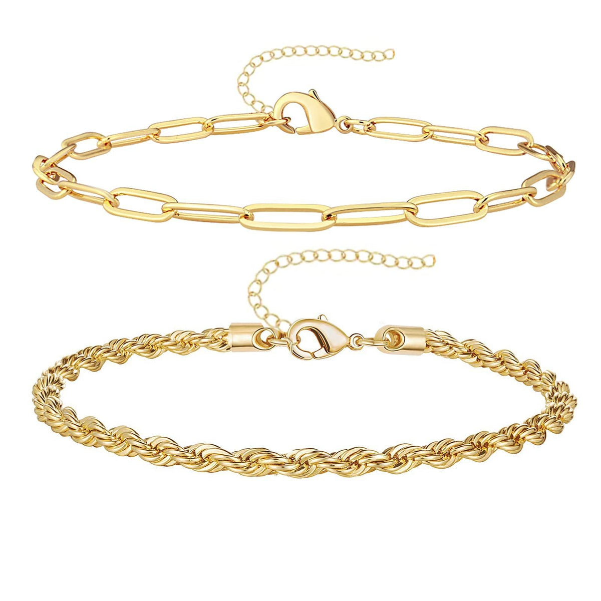 Multi-layer Light-luxury Bracelet Round-bead Chain Anklet