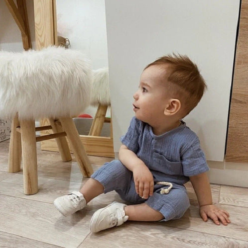 Simple Nordic Style Pure Cotton Children Suit