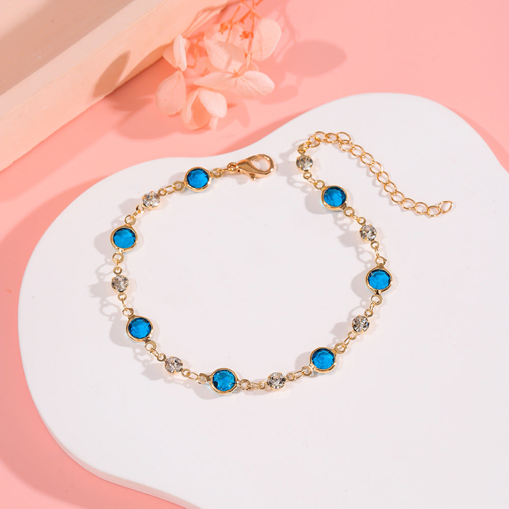Stylish Personalized Accessory Colorful Crystal And Rhinestone Bracelet