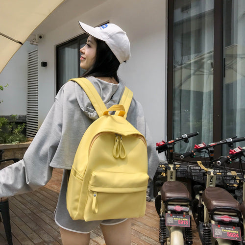 Fashion Campus Casual Pu Leather Backpack Women