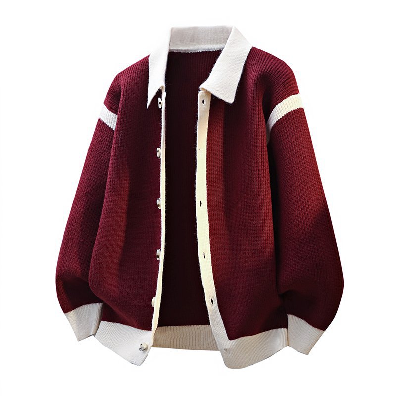 New Mens Cardigan Sweater Jacket