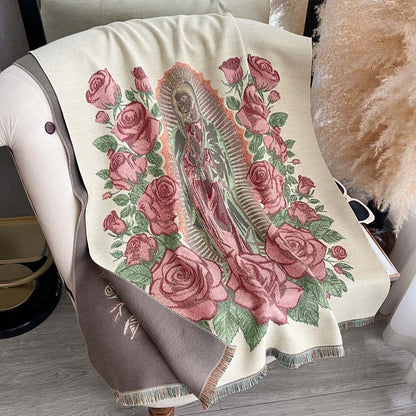 Thickened Scarf Reversible For Fall And Winter