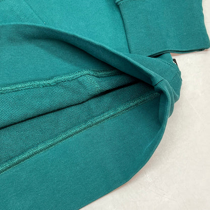MONSTERCAT Hooded Drawstring Pull Over Sweatshirt Unisex Sz S Emerald Green