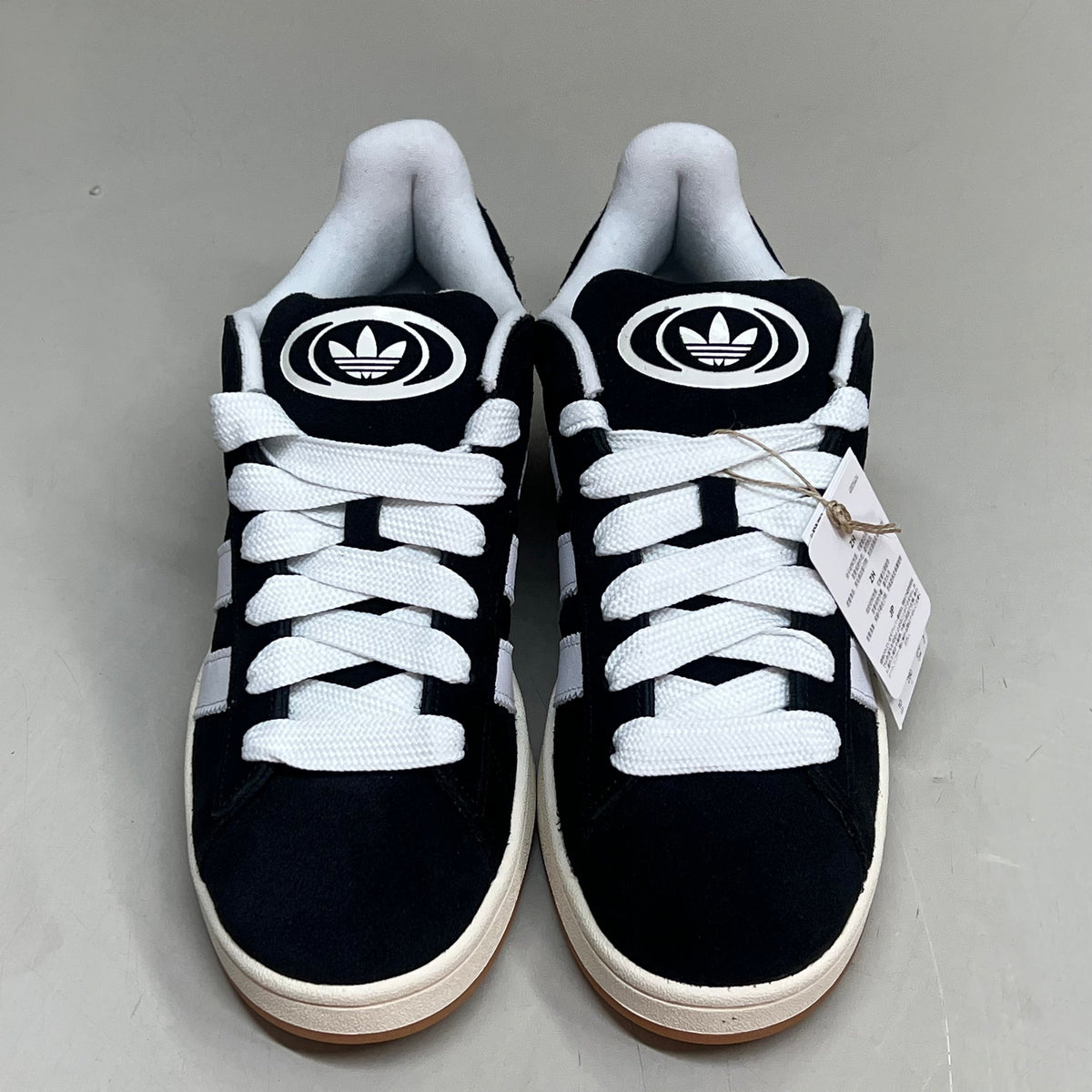 ADIDAS Campus 00s Fat Lace Sneaker Mens Sz 10.5 Black/Cloud White/Off White