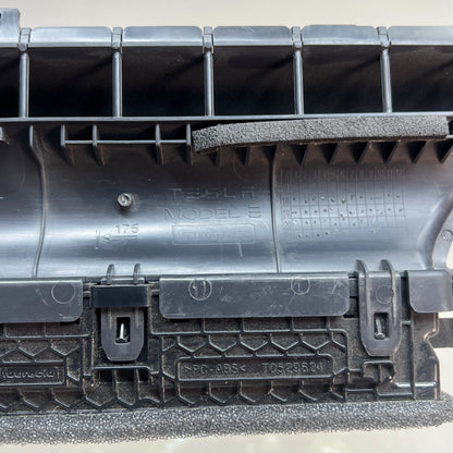 TESLA MODEL 3 19-21 Front Driver Side Dash AC Air Vent Duct Black 2080547X