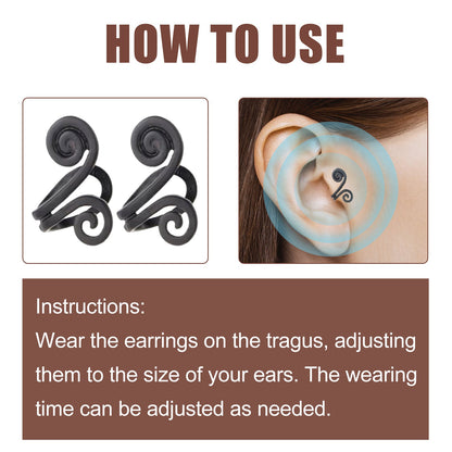 Tinnitus Relief Earrings, Relieve Ear Discomfort Tinnitus Ear Back Ear Care Massage Earrings
