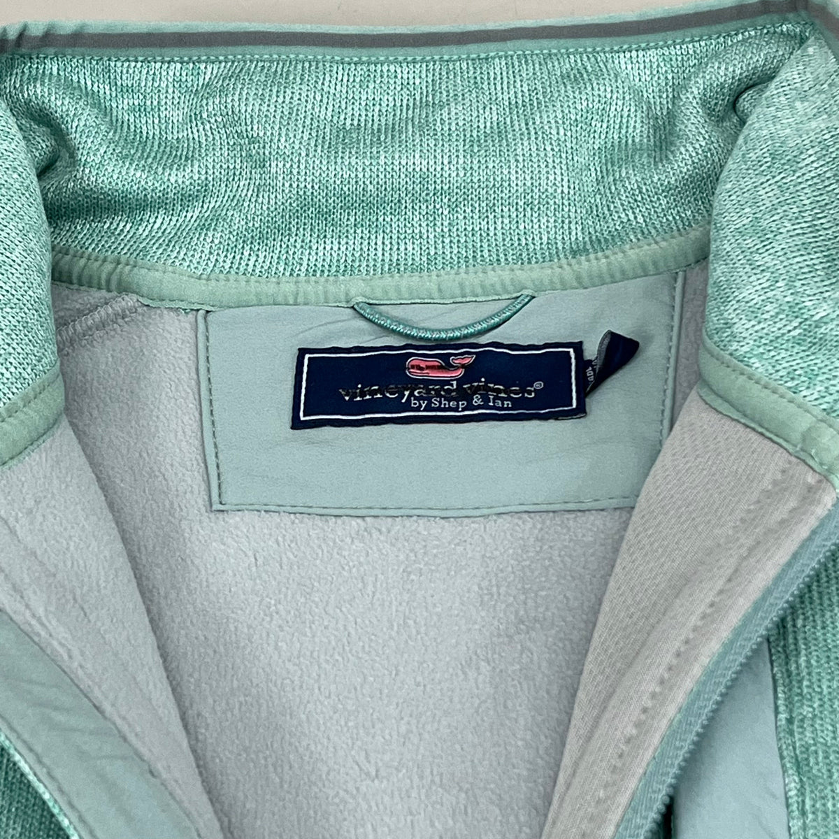 VINEYARD VINES Martha's Vineyard Men's Teal Green Half Zip Pullover Sz-S