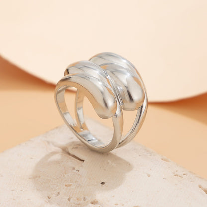 Punk style exaggerated irregular folds personalized winding fish tail bracelet Bracelet