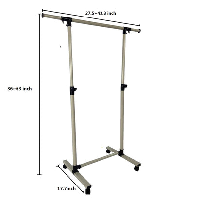 Short hanger, used for hanging heavy-duty rolling hangers with bottom racks and wheels for clothes