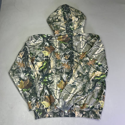 COTTON COLLECTIVE Special Hoodie 100% Cotton Fleece Unisex Sz M Camo Pattern