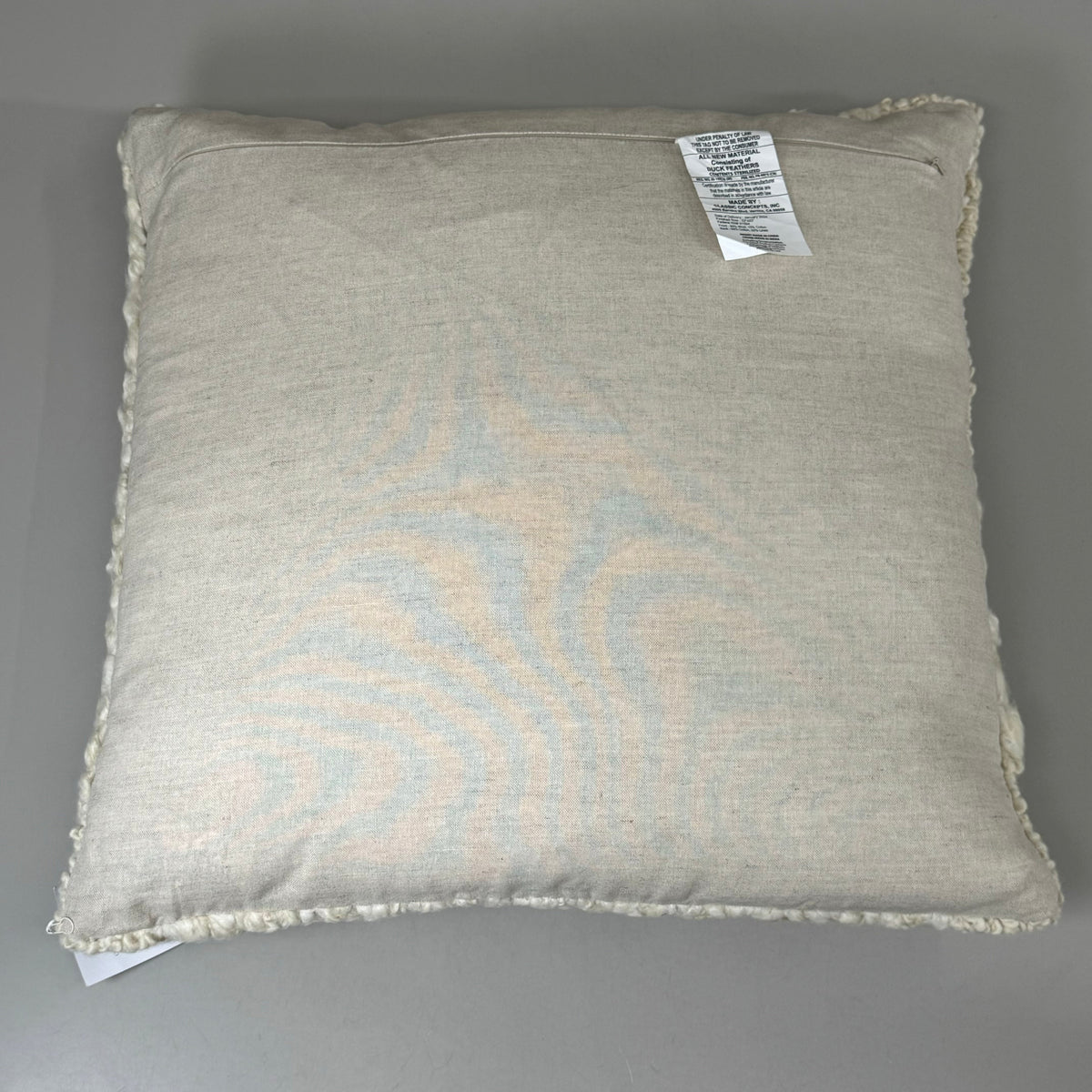 VILLA 22"x22" RN Sinclair Decorative Throw Pillow in Ivory