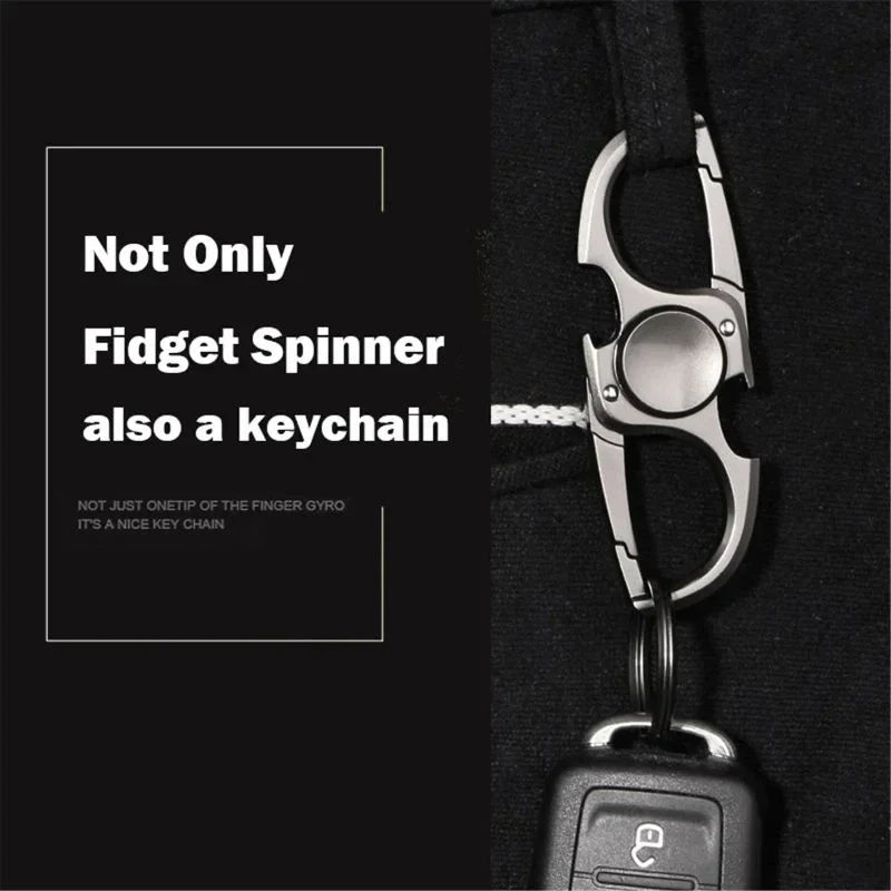 Finger Spinner Keychain Bottle Opener Stress Relief EDC Toy