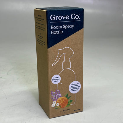 GROVE CO (4 PACK) Reusable Room Spray Bottle 8 fl oz, Clear Glass GR-324-9852