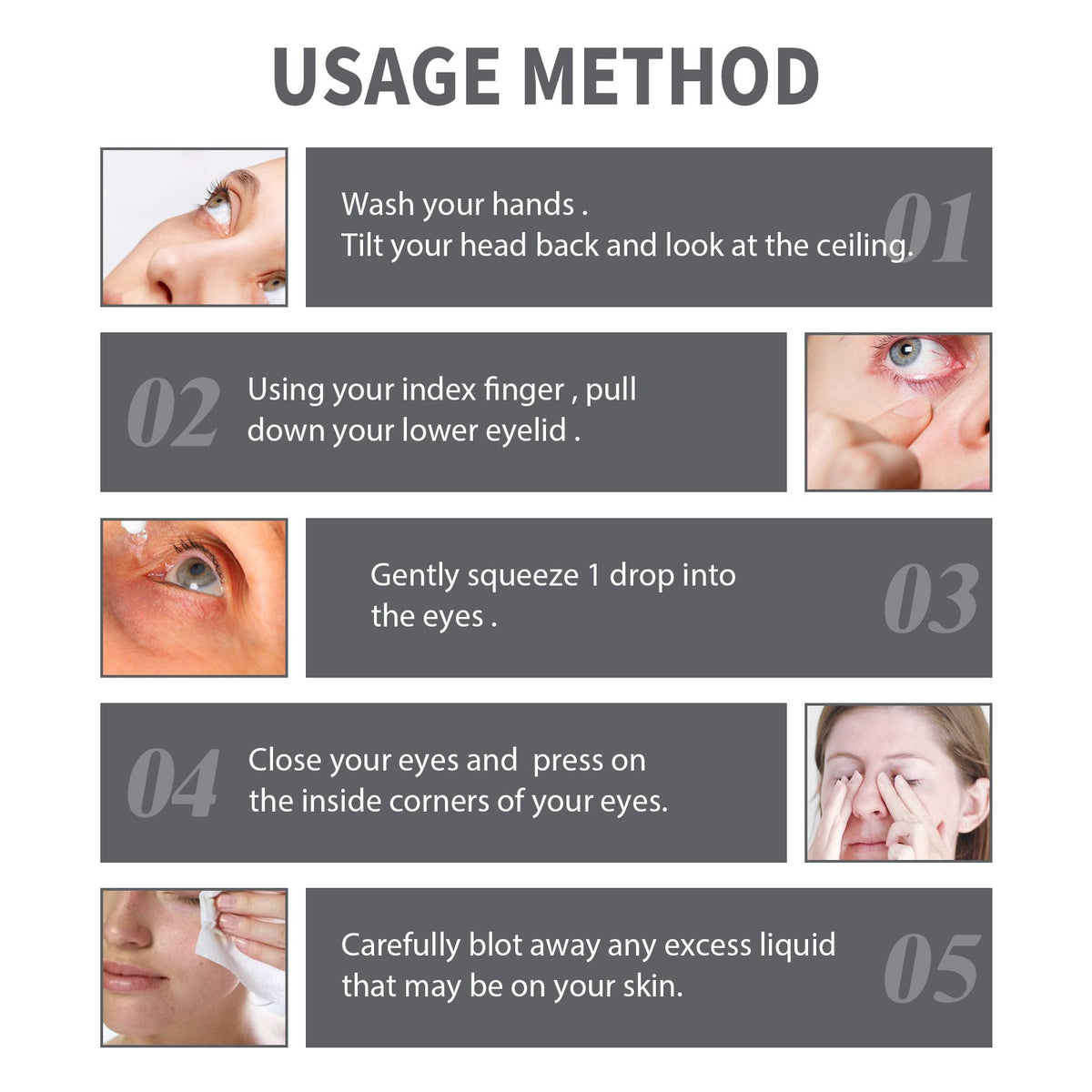 Eye Drops, Repair Eye Dry Tired Red And Giddy Eyes Care Solution