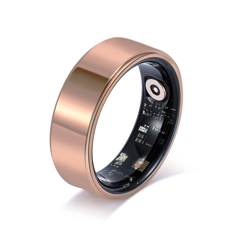 Health Smart Titanium Steel Ring Waterproof Blood Pressure Oxygen Sleep Movement Tracking Multi-Function Ring High-Tech Pair Ring