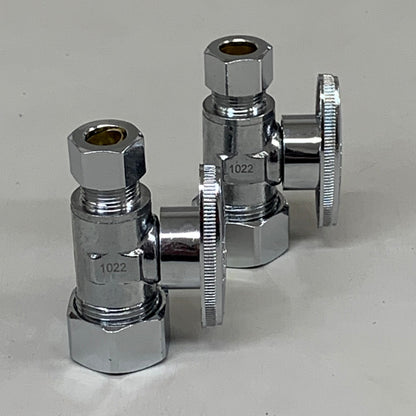OATEY (2 PACK) Quarter Turn Straight Valve 1/2 NOM Copper 5/8 X 3/8 4755PCLF