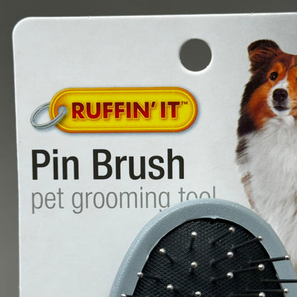 RUFFIN' IT (2 PACK!) Pin Brush Pet Grooming Brush Supergrip Comfort Handle 8 1/2" 19722